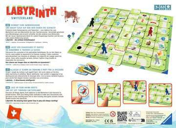 Ravensburger Labyrinth CH Edition 22 – Brettspiel, 2–4 Spieler, ab 7 Jahren, 30 Min., DE/EN/FR/IT