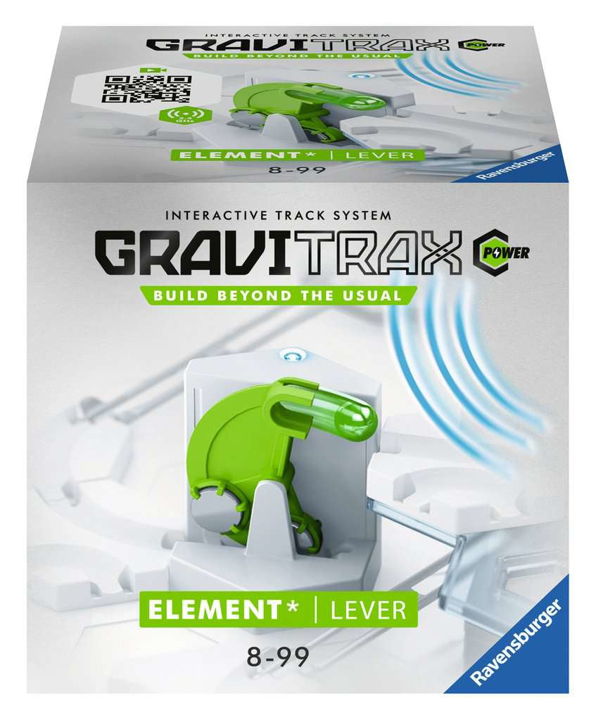 Ravensburger GraviTrax Power Lever Kugelbahn – ab 8 Jahren – Kunststoff – grün/grau