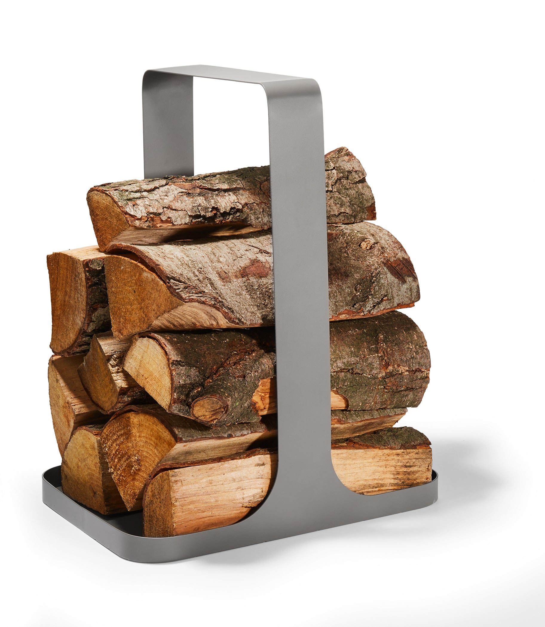 Philippi Log Aufbewahrungskorb – Stahl – Silber – 254 × 440 × 356 mm