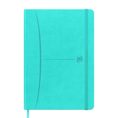 Oxford Notizbuch – A5 – 80 Blatt – Hardcover, Gummiband, Einstecktasche, Pastell, EU Ecolabel, 5 Stück