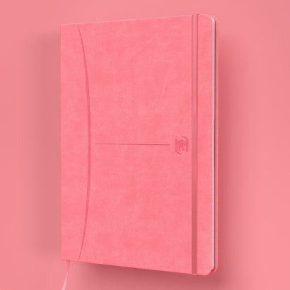 Oxford Notizbuch – A5 – 80 Blatt – Hardcover, Gummiband, Einstecktasche, Pastell, EU Ecolabel, 5 Stück