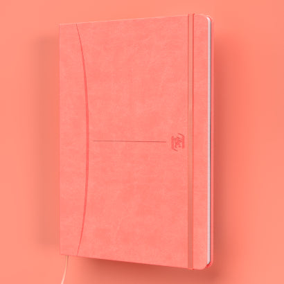 Oxford Notizbuch – A5 – 80 Blatt – Hardcover, Gummiband, Einstecktasche, Pastell, EU Ecolabel, 5 Stück