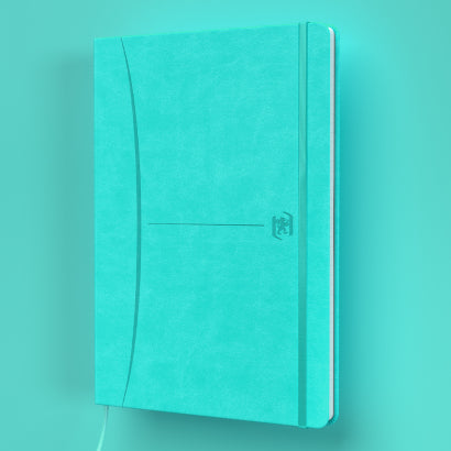 Oxford Notizbuch – A5 – 80 Blatt – Hardcover, Gummiband, Einstecktasche, Pastell, EU Ecolabel, 5 Stück