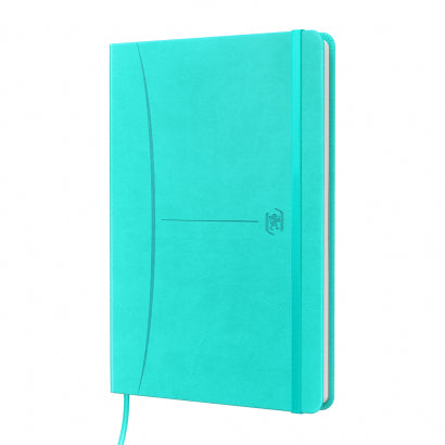 Oxford Notizbuch – A5 – 80 Blatt – Hardcover, Gummiband, Einstecktasche, Pastell, EU Ecolabel, 5 Stück
