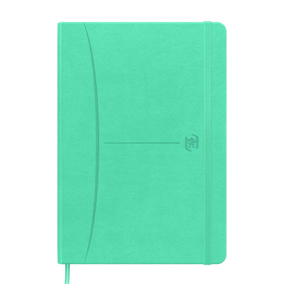 Oxford Notizbuch – A5 – 80 Blatt – Hardcover, Gummiband, Einstecktasche, Pastell, EU Ecolabel, 5 Stück