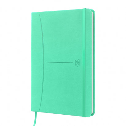 Oxford Notizbuch – A5 – 80 Blatt – Hardcover, Gummiband, Einstecktasche, Pastell, EU Ecolabel, 5 Stück