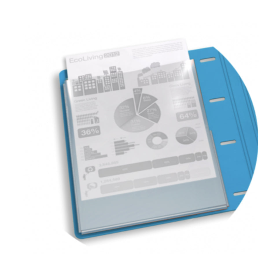 Oxford Ringbuch – 4-D-Ring Ø 25 mm – für A4 – Rückenbreite 3 cm – mehrfarbig – 5 Stk.