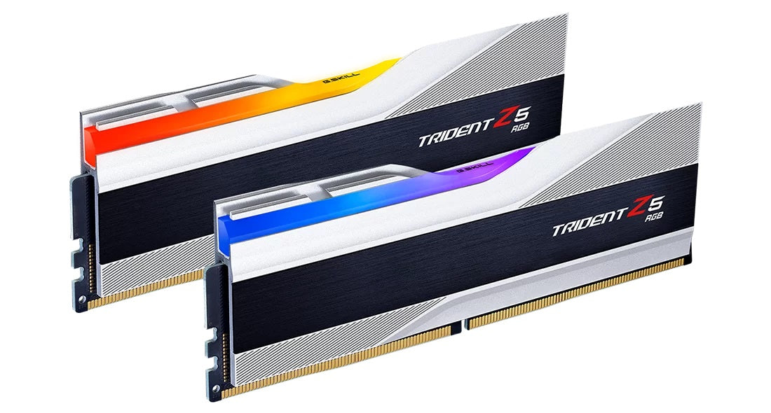 G.Skill Trident Z5 RGB – Arbeitsspeicher – 32 GB (2×16 GB) DDR5 7600 MHz, CL36, Mehrfarbig (RGB)