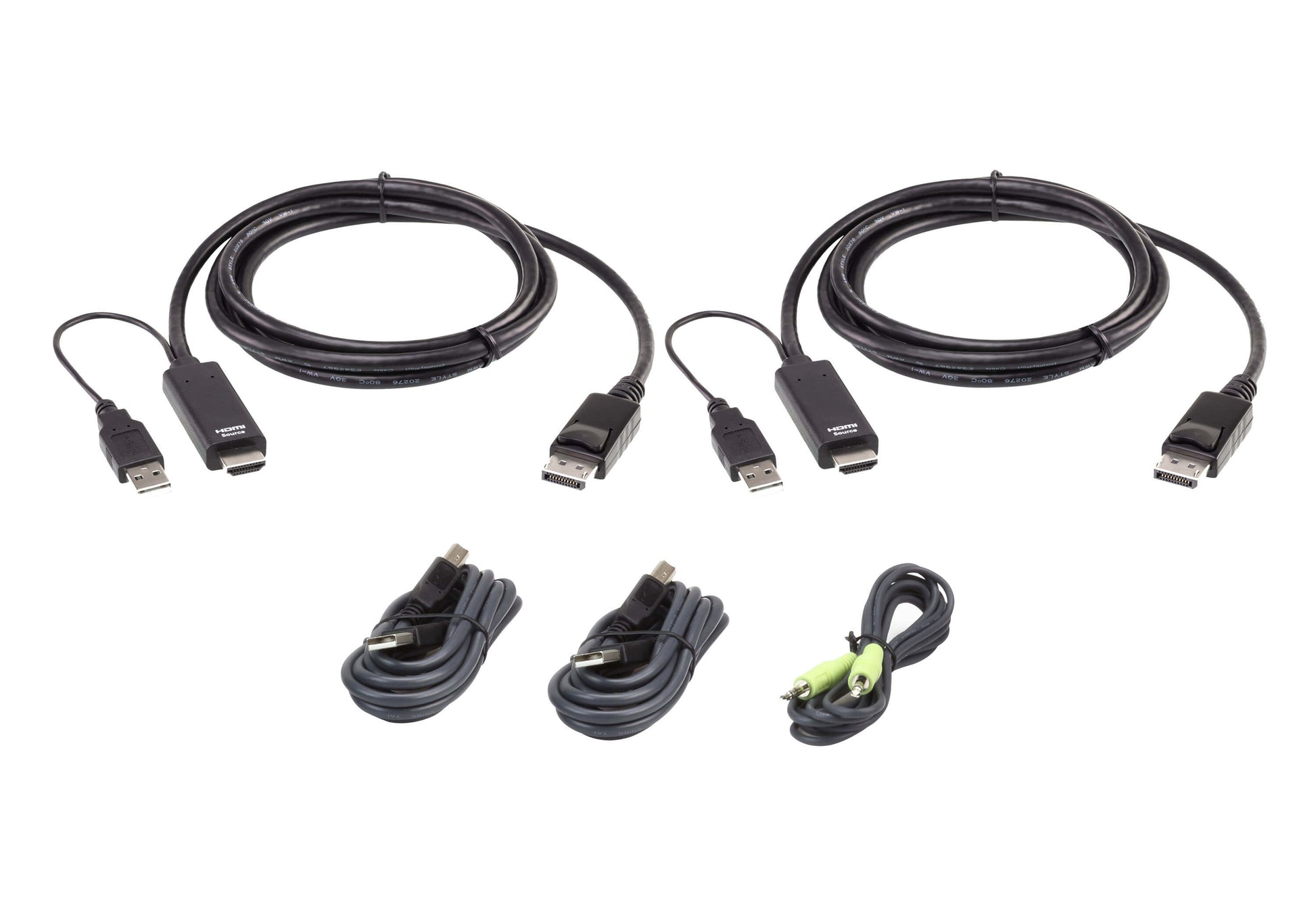 ATEN 2L-7D02UHDPX5 – KVM-Extender-Set HDMI zu DP, Dual-View – 4K/60 Hz, Audio