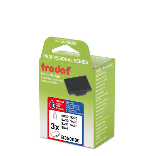 Trodat 6/50/2 – Ersatzkissen Blau/Rot – für verschiedene Trodat Professional-Modelle (z. B. 5030, 5430)