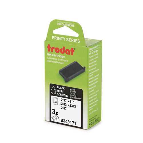 Trodat 6/4817 – Ersatzkissen Schwarz – für Printy 4813/4817/4917 und weitere