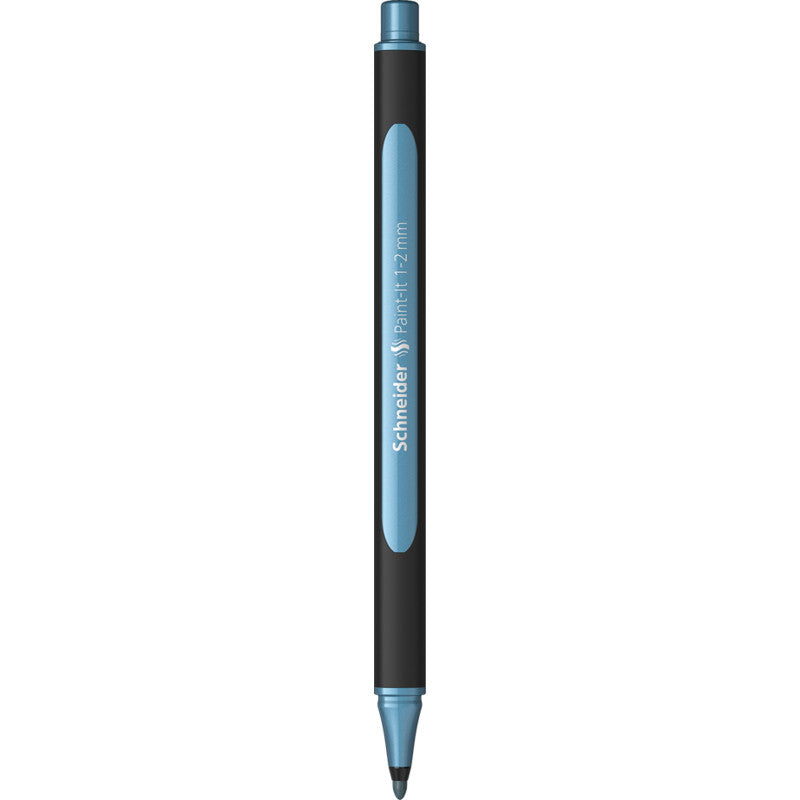 Schneider Schreibgeräte Schneider Paint-It Filzstift Metallic – Rundspitze, 1–2 mm, polarblau metallic