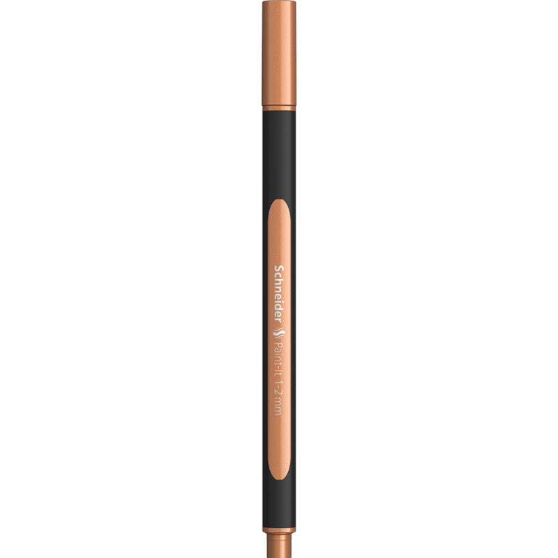 Schneider Schreibgeräte Schneider Paint-It Filzstift Metallic – Rundspitze, 1–2 mm, kupfer metallic