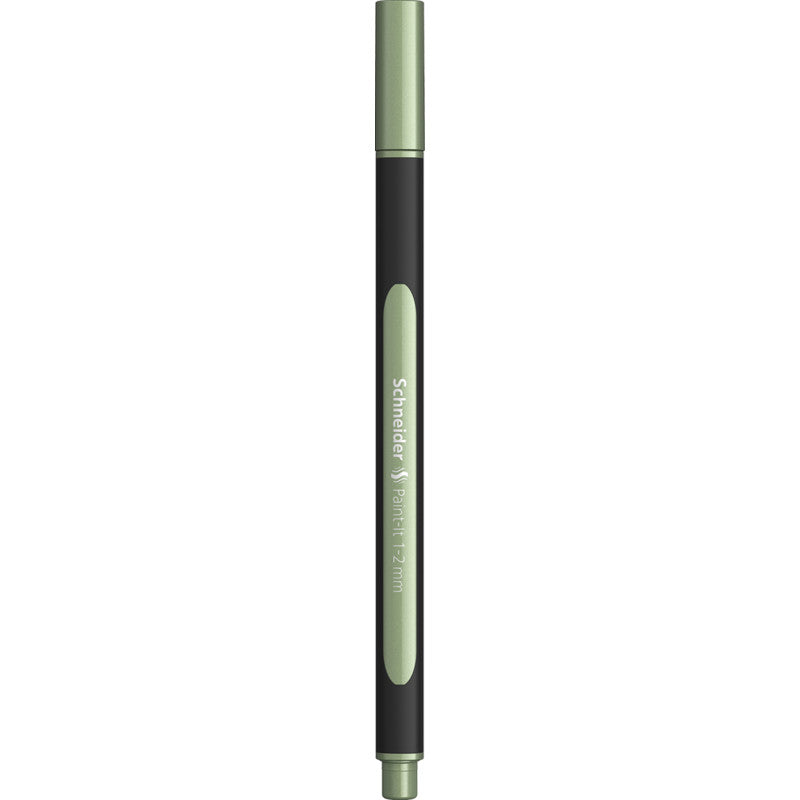 Schneider Schreibgeräte Paint-It Filzstift Metallic – 1–2 mm, vintage grün metallic