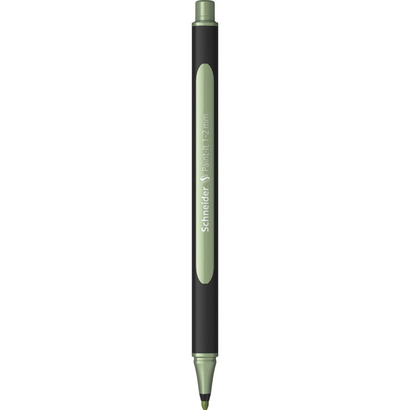 Schneider Schreibgeräte Paint-It Filzstift Metallic – 1–2 mm, vintage grün metallic