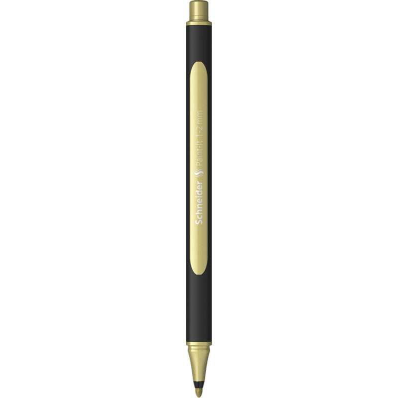 Schneider Schreibgeräte SCHNEIDER Paint-It Filzstift Metallic – Rundspitze, 1–2 mm, gold