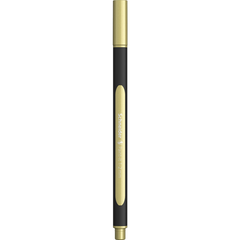 Schneider Schreibgeräte SCHNEIDER Paint-It Filzstift Metallic – Rundspitze, 1–2 mm, gold