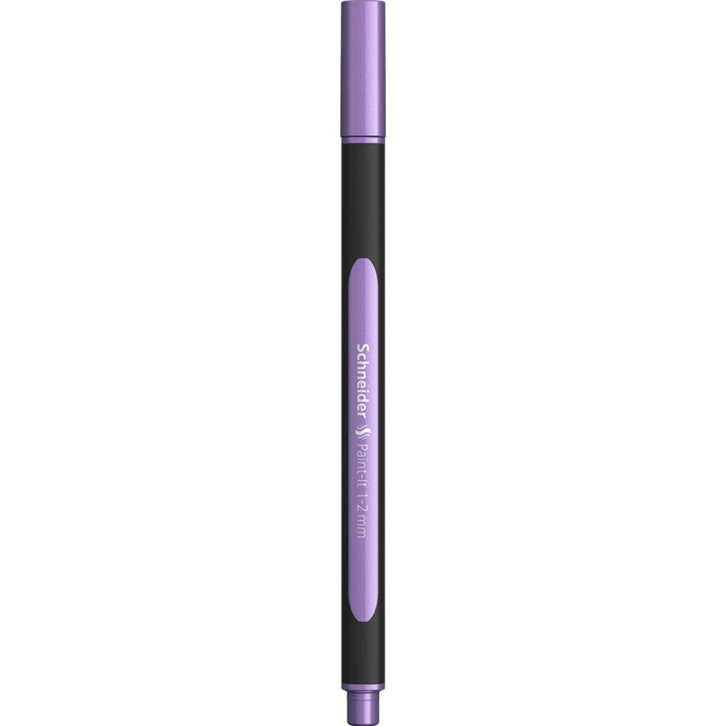 Schneider Schreibgeräte Schneider Paint-It Filzstift Metallic – Rundspitze, 1–2 mm, schnelltrocknend, metallisch violett