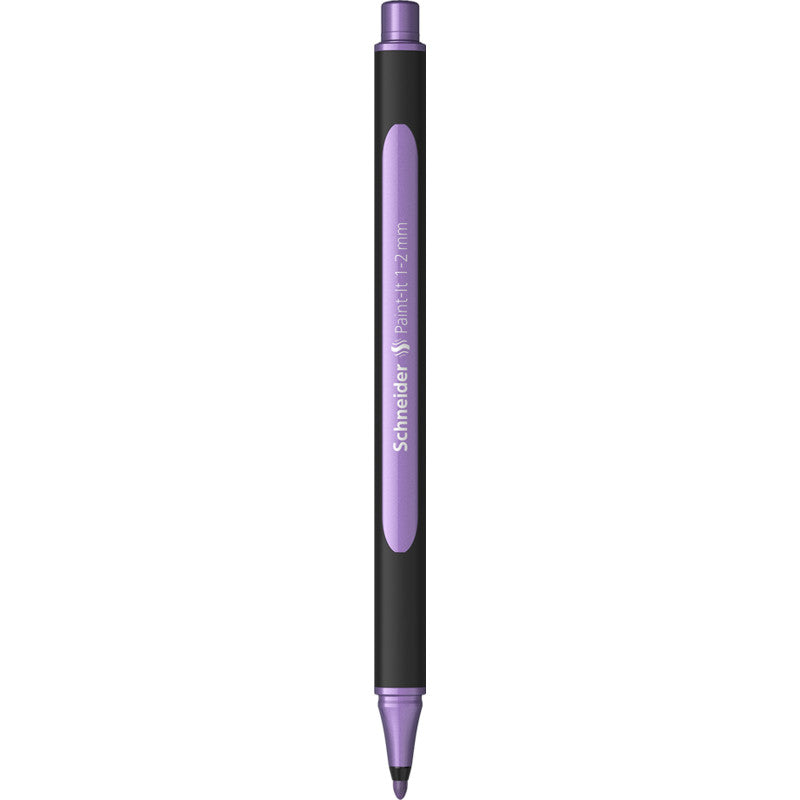 Schneider Schreibgeräte Schneider Paint-It Filzstift Metallic – Rundspitze, 1–2 mm, schnelltrocknend, metallisch violett