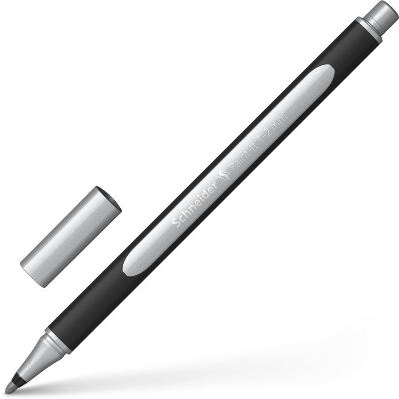 Schneider Schreibgeräte Paint-It Filzstift Metallic – 1–2 mm, Silber