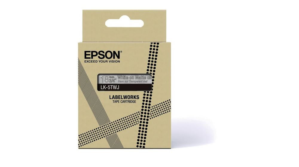 Epson Schriftband – 18 mm × 8 m, weiss – LK-5TWJ