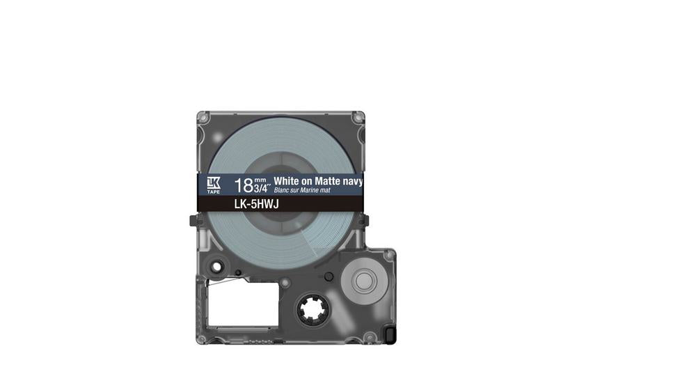 Epson Schriftband – 18 mm × 8 m, blau, weiss – LK-5HWJ
