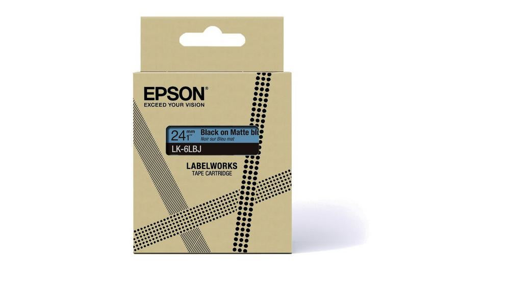 Epson Schriftband – 24 mm × 8 m, Blau, Schwarz – LK-6LBJ
