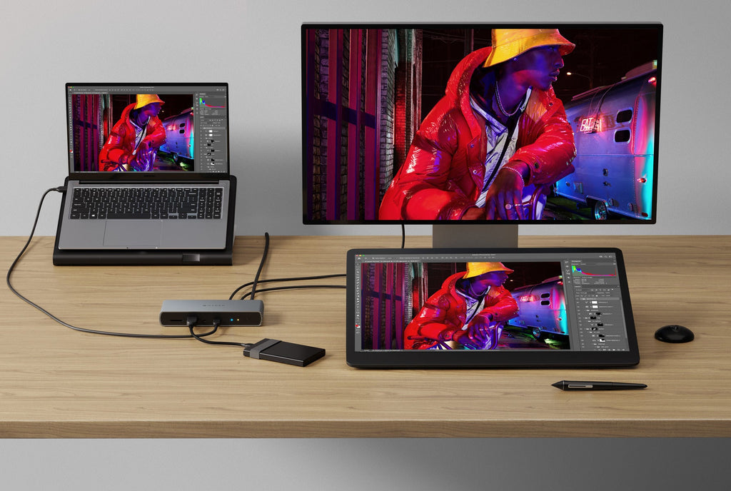Targus HDTB4D-EU Dockingstation – Thunderbolt 4, 1× HDMI, 4× USB-A, 96 W PD, 2,5GbE, für Windows/Mac/ChromeOS
