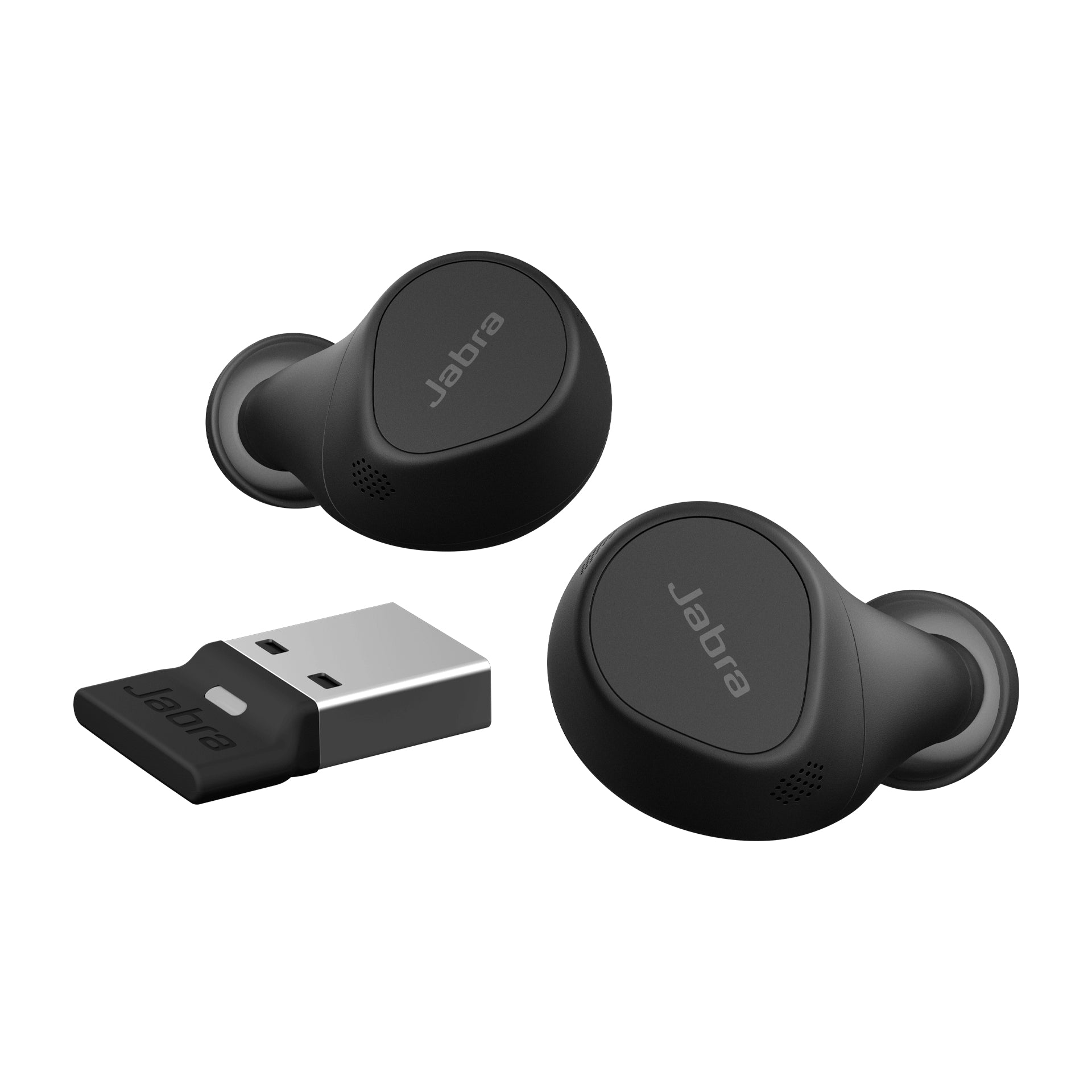 Jabra EVOLVE2 BUDS – True Wireless In-Ear Headset – USB-A – für Microsoft Teams