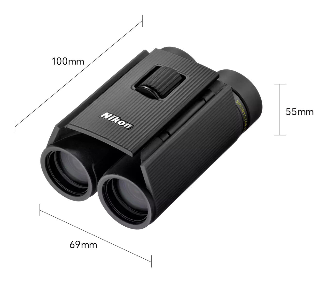 Nikon Kompaktfernglas Sportstar EX II – 8×25 mm, schwarz