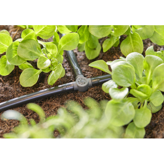 Gardena T-Stück – Ø 4,6 × 36 mm, Kunststoff, Grau, 10 Stk., für Micro-Drip-System