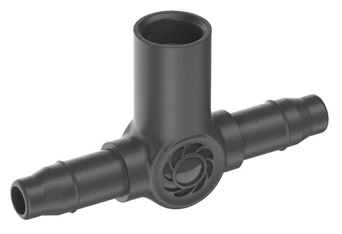Gardena T-Stück Micro-Drip-System – Länge 3,6 cm, für 4,6 mm Schläuche, Kunststoff, Grau, 1 Stück