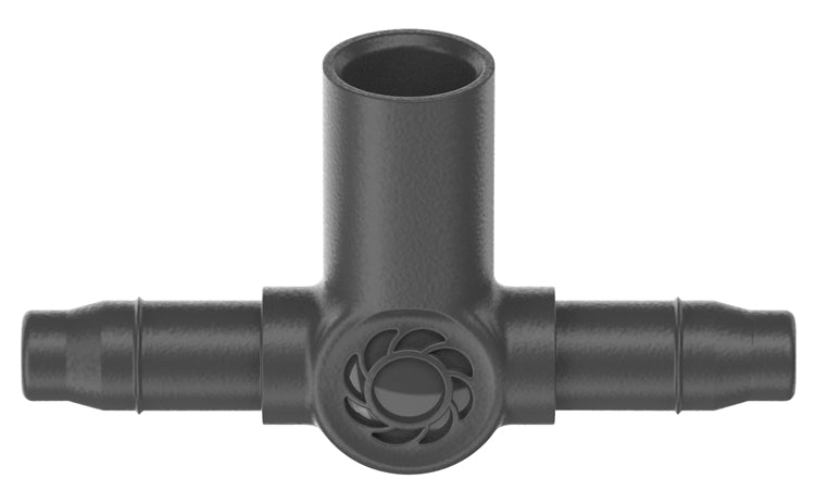 Gardena T-Stück Micro-Drip-System – Länge 3,6 cm, für 4,6 mm Schläuche, Kunststoff, Grau, 1 Stück