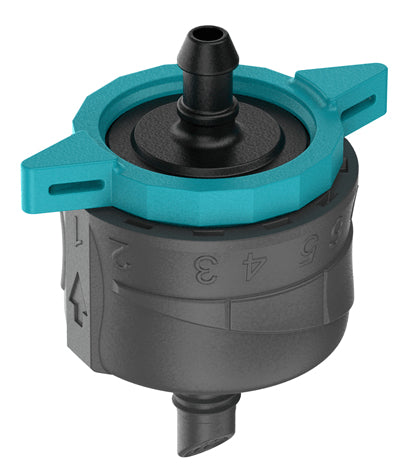 Gardena Endtropfer – 41 mm, Kunststoff, Grau/Türkis, 1–8 l/h, für Micro-Drip-System