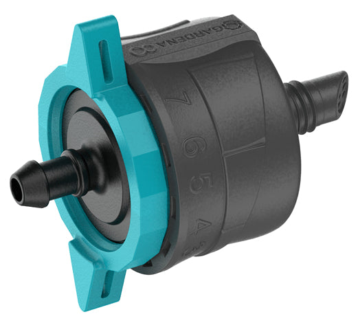 Gardena Endtropfer – 41 mm, Kunststoff, Grau/Türkis, 1–8 l/h, für Micro-Drip-System