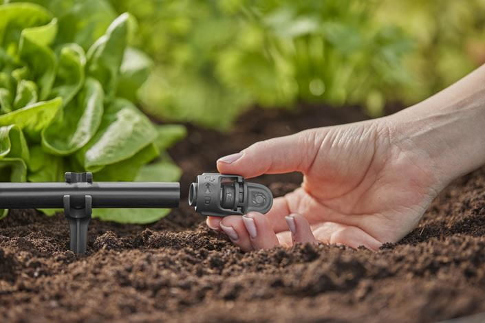 Gardena Rohrenden-Stecker – Ø 13 × 49 mm, Kunststoff, Schwarz, 5 Stk., für Micro-Drip-System