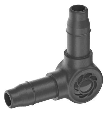 Gardena Knotenverbinder – Schlauch Ø 4,6 mm, 23 mm, Grau, 1 Stk. – für Micro-Drip-System