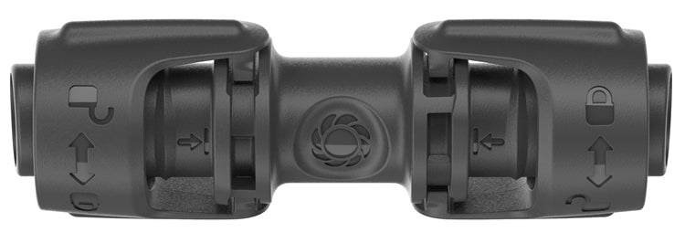 Gardena Rohrverbindung – Ø 13 × 80 mm, Kunststoff, Schwarz, für Micro-Drip-System