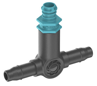 Gardena Reihentropfer Micro-Drip-System – Inline-Montage, 2 l/h, 3,6 cm, Kunststoff, Grau/Türkis