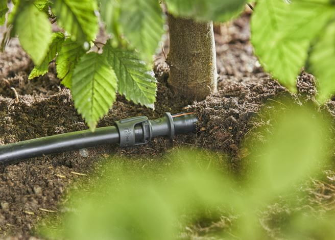 Gardena Knotenverbinder – Schlauch Ø 13–16 mm, 26 mm, Kunststoff, Schwarz, für Micro-Drip-System