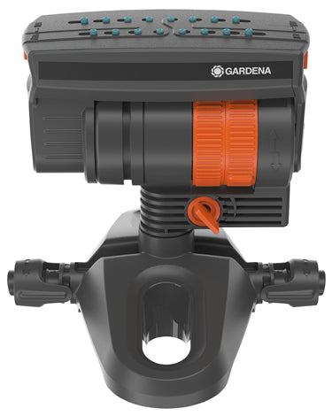 Gardena Schwingender Sprinkler Micro-Drip-System 13325-20 – 90 m², Sprühbereich 0–13 m, Schwarz, 1 Stück