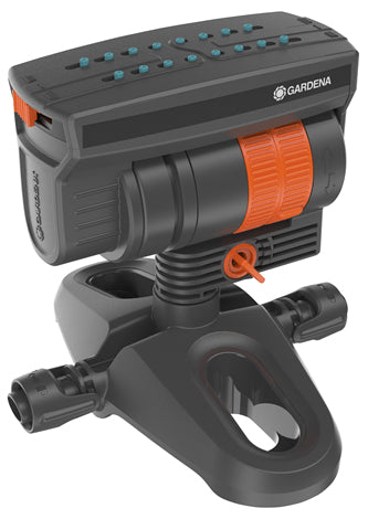 Gardena Schwingender Sprinkler Micro-Drip-System 13325-20 – 90 m², Sprühbereich 0–13 m, Schwarz, 1 Stück