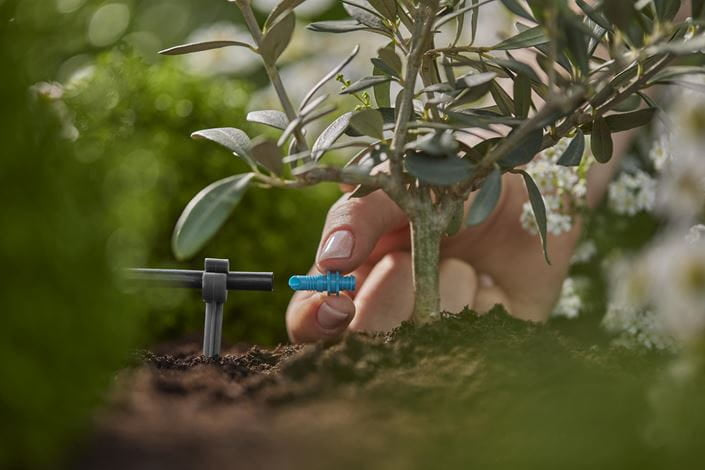 Gardena Endtropfer 2 l/h Kunststoff – 1 Stk – Endzeilenmontage – für Micro-Drip-System