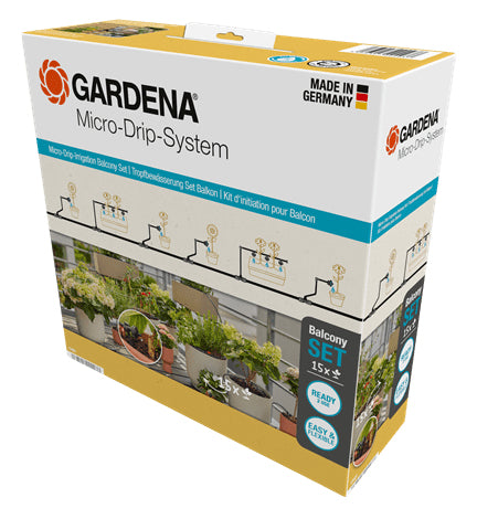 Gardena Micro-Drip-System – Schlauchlänge 20 m, Kunststoff, Komplett-Set