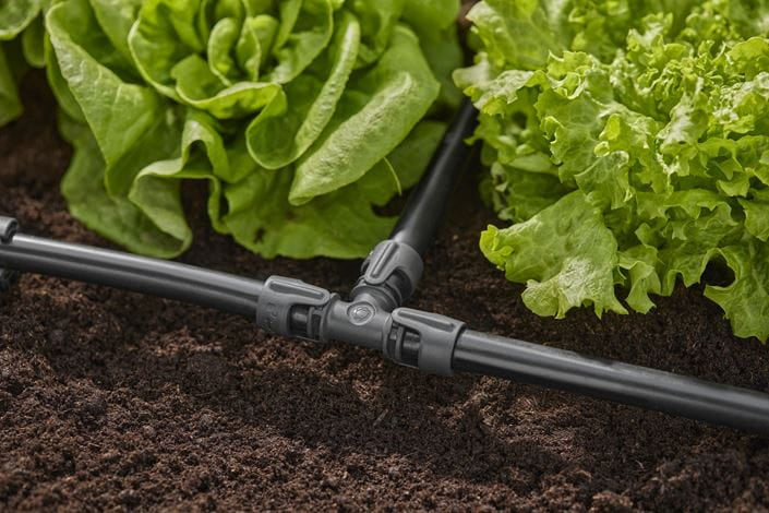 Gardena T-Stück – Ø 13 × 88 mm, Kunststoff, schwarz, für Micro-Drip-System