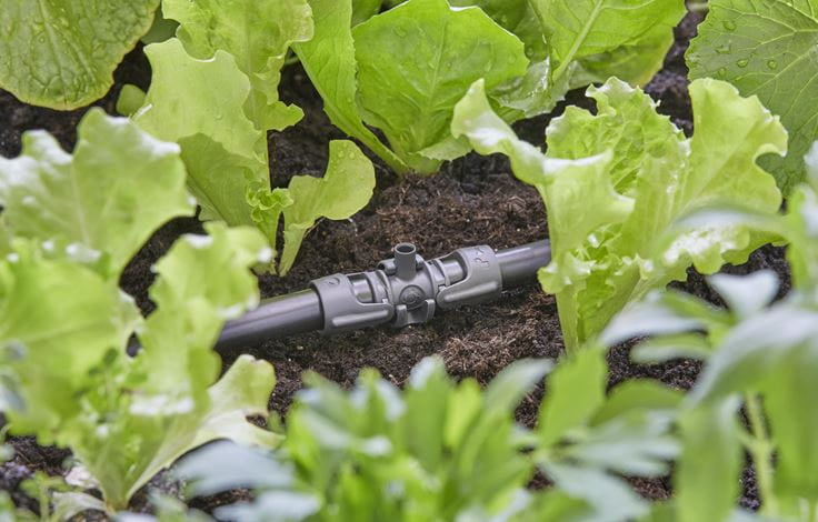 Gardena Micro-Drip-System Knotenverbinder – 13 mm, Kunststoff, schwarz, für Tropfbewässerungssystem