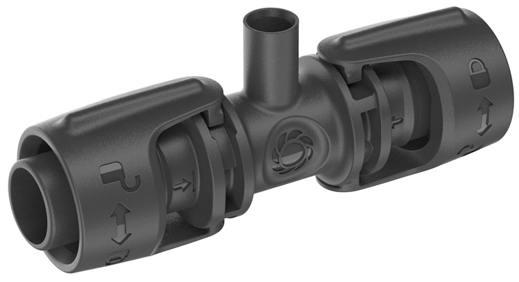 Gardena Micro-Drip-System Knotenverbinder – 13 mm, Kunststoff, schwarz, für Tropfbewässerungssystem