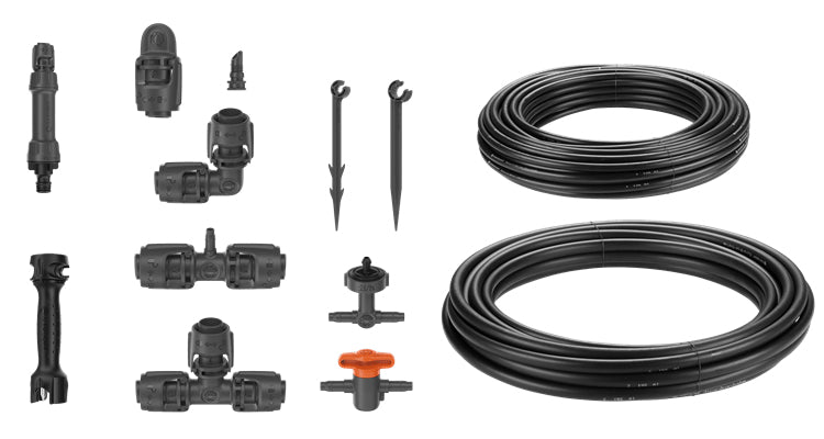 Gardena Tropfbewässerungs-Set 15 m Schlauch – Kunststoff – Grün, Schwarz – 13455-20