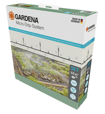 Gardena 13450-20 Micro-Drip-System – Schlauchlänge 25 m, Kunststoff – für Gemüse- & Blumenbeet
