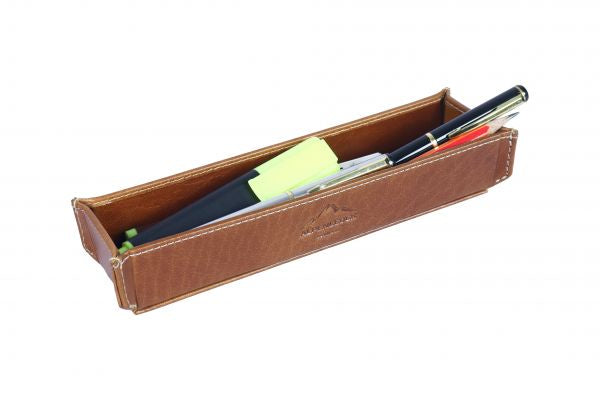 Alpenleder Etui, weiches Federmäppchen – cognac – Leder